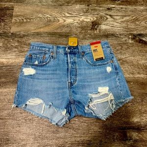 Brand new 501 Levi’s high waisted denim shirts